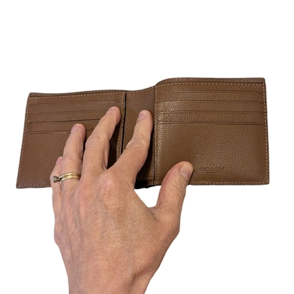 Coach mens compact Sport calf leather wallet - Picture 3 of 16